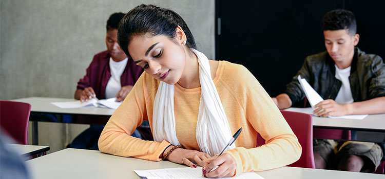 nursing student in classroom