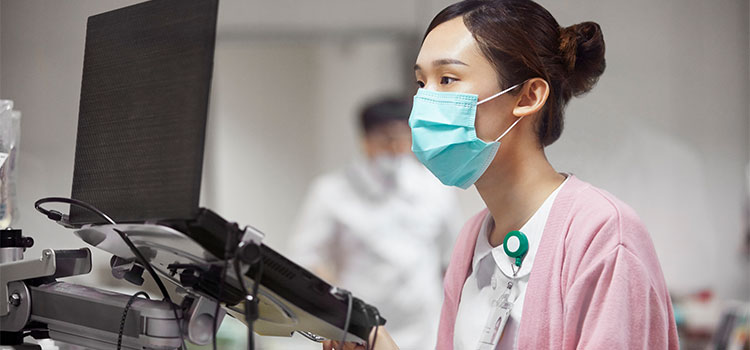 nurse working in medical facility