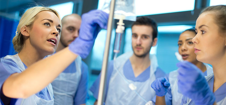 nurses in on the job clinical training