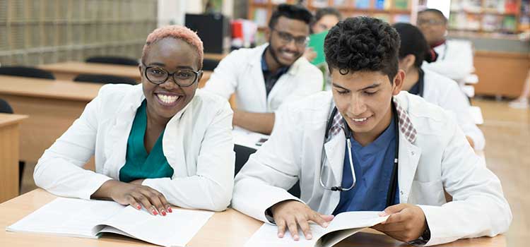 nursing students taking continuing education class